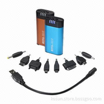 5V/1A Portable Power Banks with 5,200mAh Polymer Battery Capacity, ACC Mark